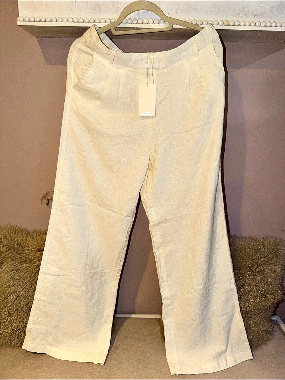 Monday Swimwear Casablanca Pant Wide Leg Cream